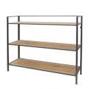 ウッド アイアン ラック 棚 3段 ワイド 北欧モダン ヴィンテージ おしゃれ ディスプレイ