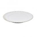 ROUND PLATE ''PLEATS DECOR'' S 2個セット 皿 ホワイト 幅17.5