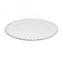 ROUND PLATE ''PLEATS DECOR'' M 2個セット 皿 ホワイト 幅22.5