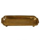 真鍮製　ハンドメイド　ブラススタンドトレー　ワイド　金色　箱　金属　トレー 手作り