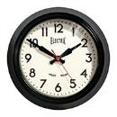 掛け時計 ブラック モダン アンティーク シンプル おしゃれ ガラス 直径21.5