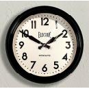 掛け時計 モダン ブラック アンティーク シンプル おしゃれ ガラス 直径37