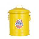 BABY GARBAGE CAN YELLOW ダストボックス ゴミ箱 オシャレ 缶 直径12
