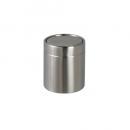 DUST BIN ''TAMBOR'' SATIN ダストボックス ごみ箱 シルバー 高さ14