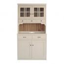 ニッキ オープンダイニングボード 93 シェルフ ホワイト シャビー フレンチ おしゃれ 棚