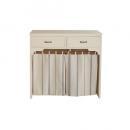 ニッキ カウンター W90 ストライプBL シェルフ シャビー フレンチ おしゃれ 棚 引き出し