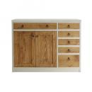 ヘーゼル 110 板戸 下台 ダイニングボード ナチュラル ウッド おしゃれ ラック 棚 戸棚