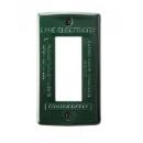 スイッチプレート アクセント おしゃれ インテリア スチール アメリカン 重さ0.06kg グリーン