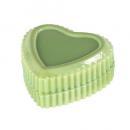 JEWELRY POT HEART JADE グリーン ガラスケース アクセサリー 幅8.5