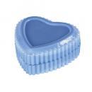 JEWELRY POT HEART TURQUOIS ブルー ガラスケース アクセサリー 幅8.5