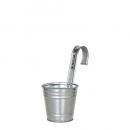 ガーデニングミニポット ポットカバー スチール シルバー 庭 通販