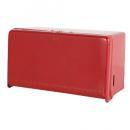 TISSUE DISPENSER RED ティッシュケース スチール かっこいい 幅26