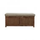 ベンチィ スツール L カフェ/チェックBR ブラウン 長椅子 北欧 かわいい 子供部屋