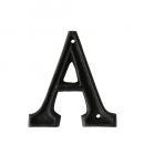 METAL LETTER 105 ''A'' アルファベットオブジェ アルミ ブラック 高さ10.5