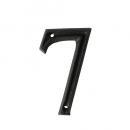 METAL LETTER 105 ''7'' アルファベットオブジェ アルミ ブラック 高さ10.5