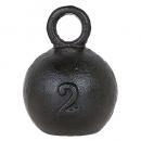 BALL WEIGHT 2kg ウェイト ドアストッパー アイアン ブラック 高さ9.5