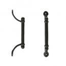 HANDLE S BLACK ハンドル アンティーク調 アイアン シンプル ドアノブ 長さ27