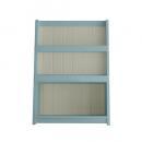 アロニア キッズシェルフ BL/WH ブルー ナチュラル 木製 パステル かわいい 棚 収納