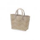 トートバッグ ゴールド 織物 鞄 カバン スクエア おしゃれ 通販