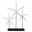 STARFISH THREE ヒトデ オブジェ ディスプレイ ホワイト 天然木 高さ44