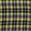 MULTI CLOTH X コットン インド綿 イエロー チェック ナチュラル クロス 幅150