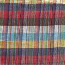 MULTI CLOTH Z コットン インド綿 レッド チェック ナチュラル クロス 幅150