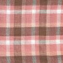 MULTI CLOTH AV コットン インド綿 ピンク チェック ナチュラル クロス 幅150