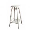 ハイスツール WH ホワイト ウッド チェア 椅子 ナチュラル おしゃれ アンティーク調 古材