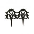 FENCE RUSTED ブラック アイアン ガーデン雑貨 柵 アンティーク調 高さ27