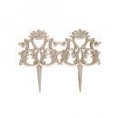 FENCE IVORY アイボリー アイアン ガーデン雑貨 柵 アンティーク調 高さ27