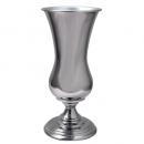 VASE ''Trofeo'' シルバー フラワーベース 花瓶 おしゃれ クリア 高さ31.5