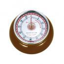 KITCHEN TIMER W/MAGNET BROWN ブラウン タイマー 直径7