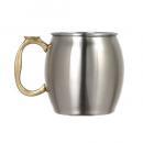 'GLUG'' MATT POLISHED マグカップ シルバー キッチン用品 高さ9