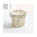 ガーニッシュ・チェックカップポット 6個セット 花瓶 ナチュラル おしゃれ ディスプレイ 小物