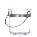 GLASS ICE BUCKET S ガラス バケツ クリア プランター 高さ15.5