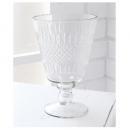 クロスカッティング・カップベース 2個セット 花瓶 ガラス エレガント カービング おしゃれ