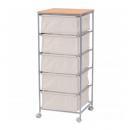 キャンバスチェスト5段 おしゃれ コットン ラック 通販