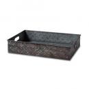 ブリキプランターボックス スクエア型 ガーデニング 庭 収納 小物 通販