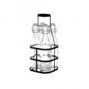 4 BOTTLES CARRIER 500ml 4本セット ガラス ボトル 瓶 クリア 高さ34