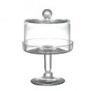 GLASS DOME (L) ガラスドーム クリア ティータイム キャニスター 高さ25
