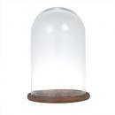 GLASS DOME M ガラスドーム ディスプレイ トレイ 木製 おしゃれ 高さ46.5