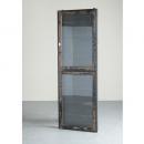 キャビネット アンティーク家具 おしゃれ 木製 シェルフ コレクションケース ディスプレイ ブラック