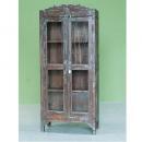 キャビネット アンティーク家具 おしゃれ 木製 シェルフ 棚 シャビー グリーン ブラウン フレンチ