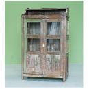 キャビネット アンティーク家具 おしゃれ 木製 シェルフ 棚 シャビー ヨーロピアン調 古木風