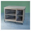 カウンター アンティーク家具 おしゃれ 木製 シャビー ホワイト ラック 棚 TVボード 収納 台