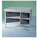 カウンター アンティーク家具 おしゃれ 木製 シャビー ホワイト ラック 棚 スチール 収納 台