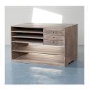 カウンター アンティーク家具 おしゃれ 木製 和風 チェスト 古木風 ホワイト ナチュラル