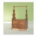 ウッドラック アンティーク家具 おしゃれ 木製 ナチュラル ハンドル 持ち運べる 棚 エレガント