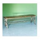 ベンチ アンティーク家具 おしゃれ 木製 シャビー 椅子 チェア アイアン ホワイト エレガント