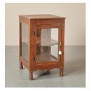 ミニキャビネット アンティーク家具 おしゃれ 木製 ガラス ヨーロピアン調 ショーケース ラック